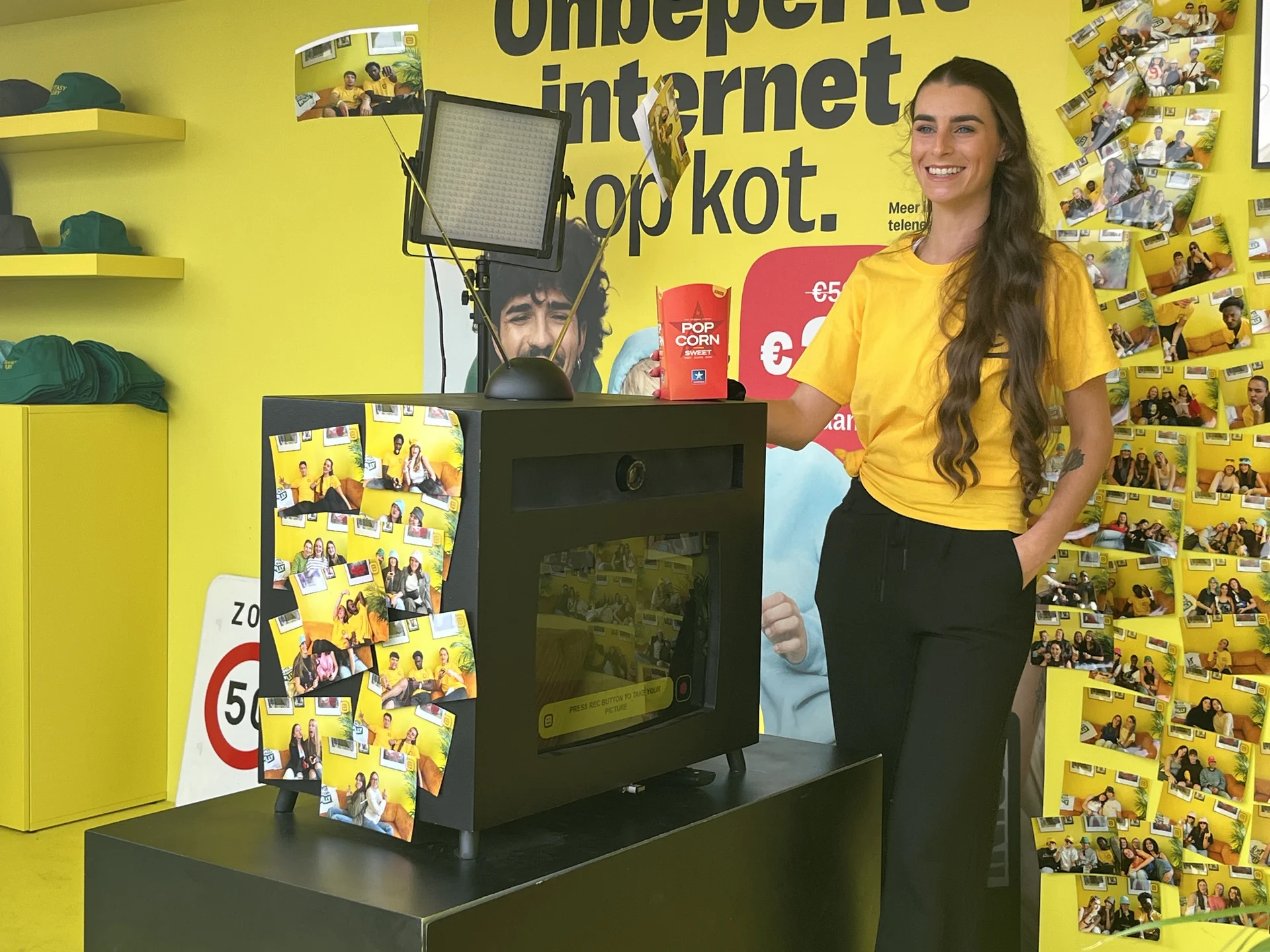 Telenet activatie met een retro-tv fotobooth en prints